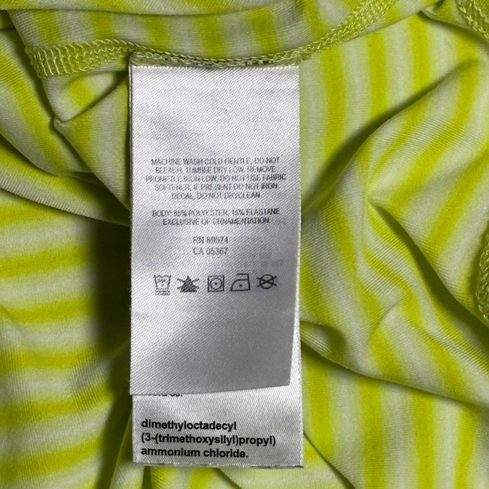 Mountain Hardwear Womens Neon Striped‎ 1/4 Zip Hooded Pullover Size L/G FLAW - Picture 5 of 7